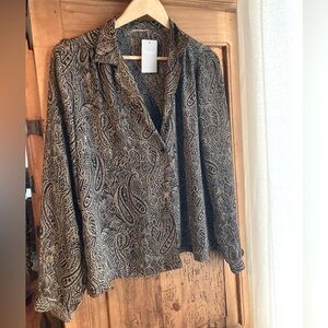 Vintage paisley blouse